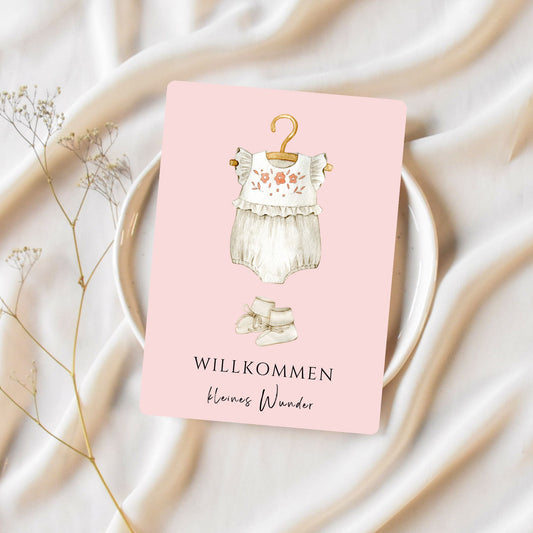 Baby Rosa Postkarte (5045)