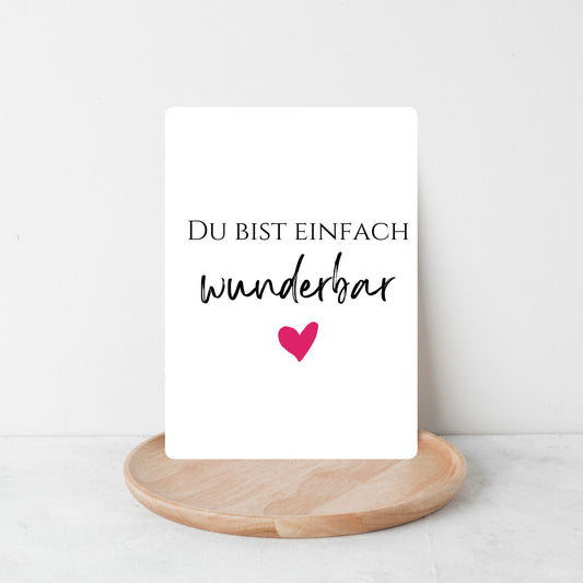 Wunderbar Postkarte (5005)