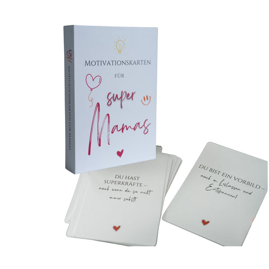 Mama Karten Box – 40 liebevolle Motivationskarten für den Mama-Alltag – Geschenk zu Geburt
