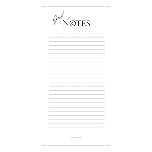Notizblock DIN Lang – 50 Blatt – 5 Designs