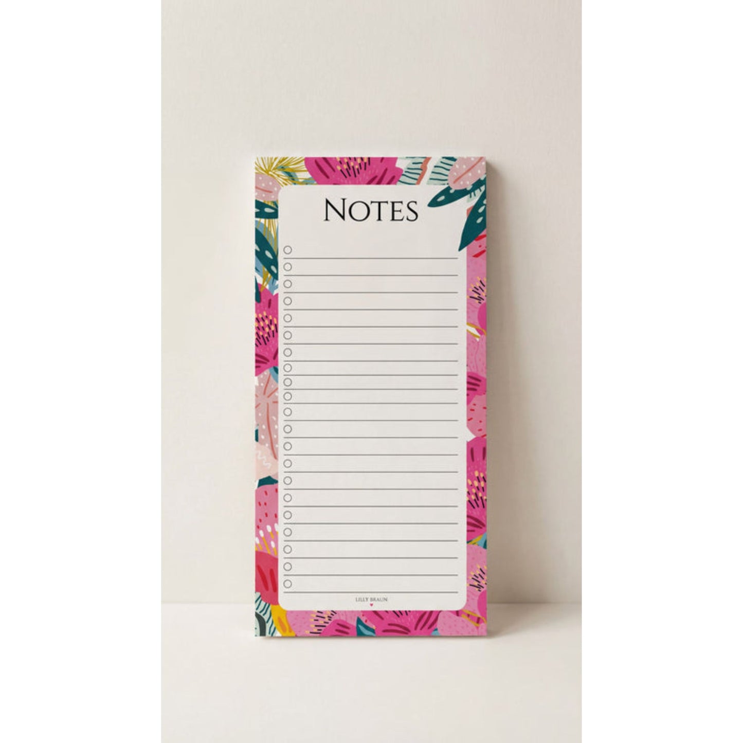 Notizblock DIN Lang – 50 Blatt – 5 Designs